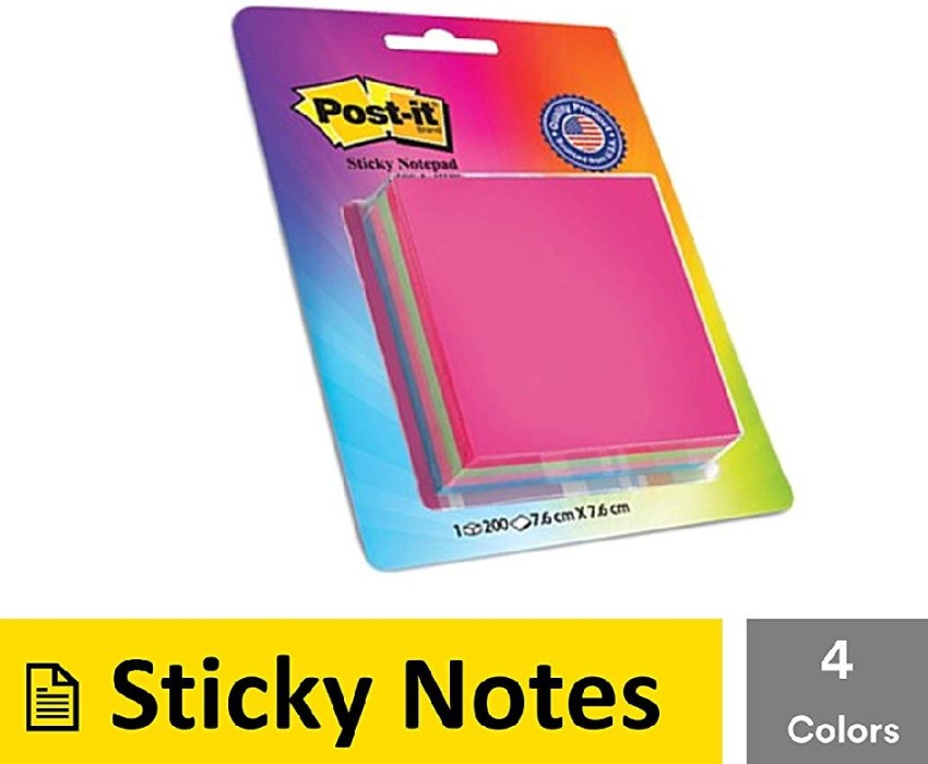 Value 337464 Mixed Shape and Size Sticky Notes - Assorted Colours