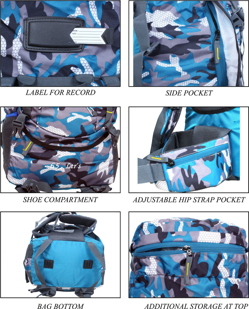 65l travel backpack top