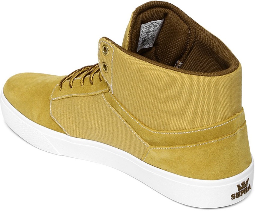 Yellow hot sale supra shoes