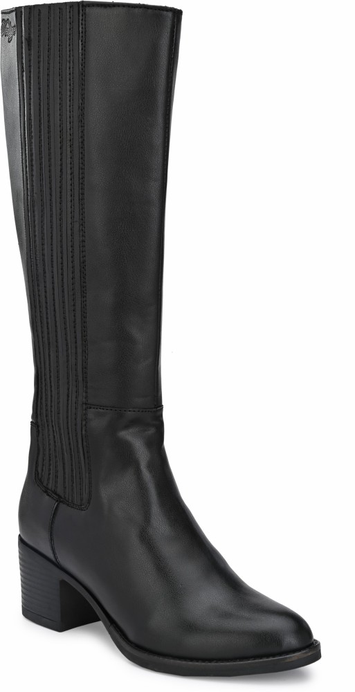 Knee length hot sale boots india