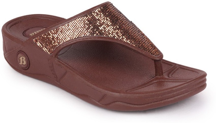 BATA womens Palm Brown Slipper - 7 UK (6714305) : : Fashion