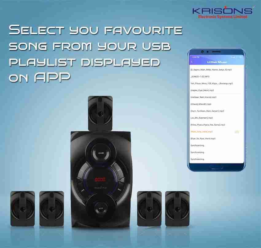 Krisons 5.1 bluetooth home theater system discount