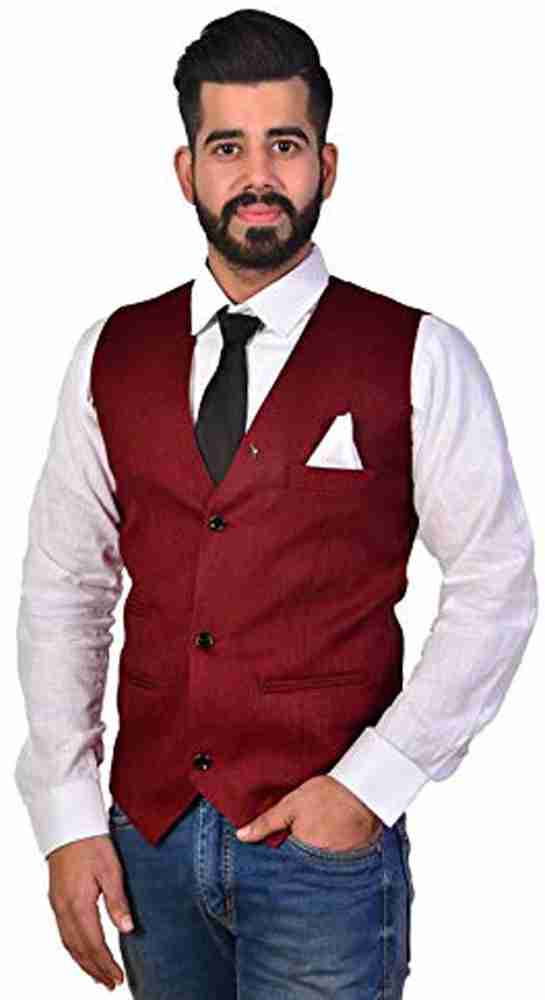 Maroon colour waistcoat store