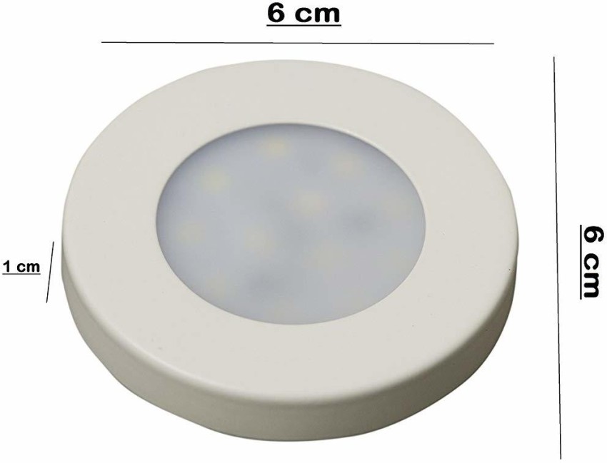 AMICO 4watt LED Magnet Striker Round Surface Lights COOL WHITE