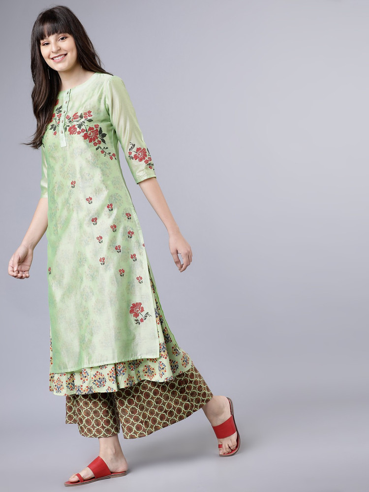 Vishudh Women Printed Straight Kurta  Buy TURQUOISE BLUE Vishudh Women  Printed Straight Kurta Online at Best Prices in India  Flipkartcom