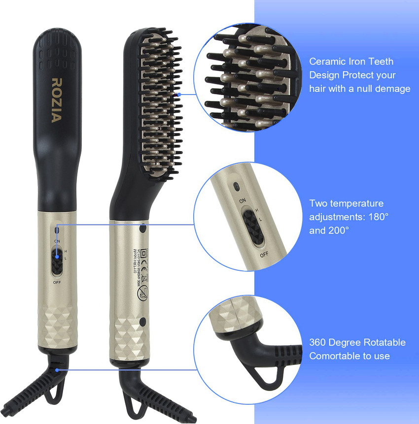 Rozia hair sales straightener brush
