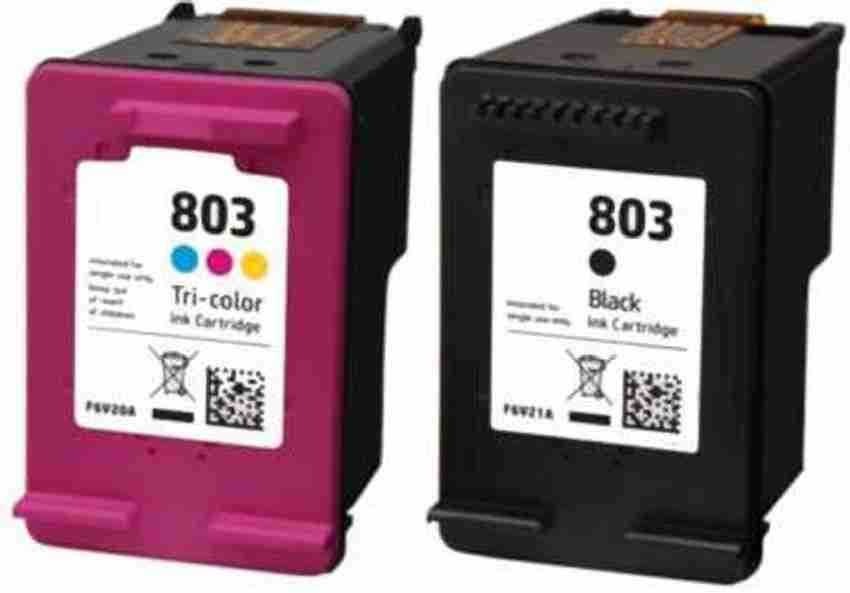 trendvision 803 BLACK TRICOLOR Ink Cartridge Compatible For HP