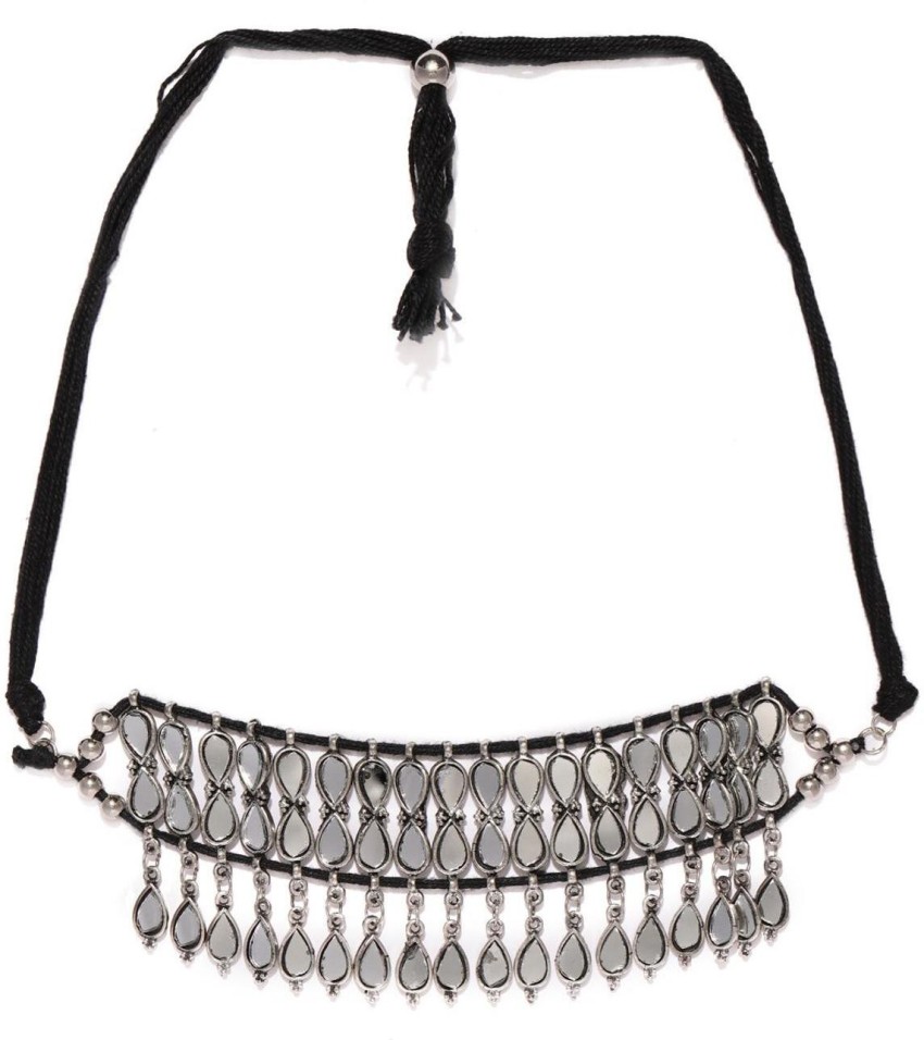 Silver on sale necklace flipkart