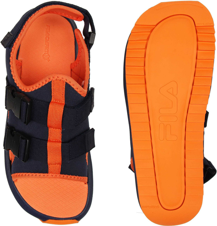 fila sandals orange