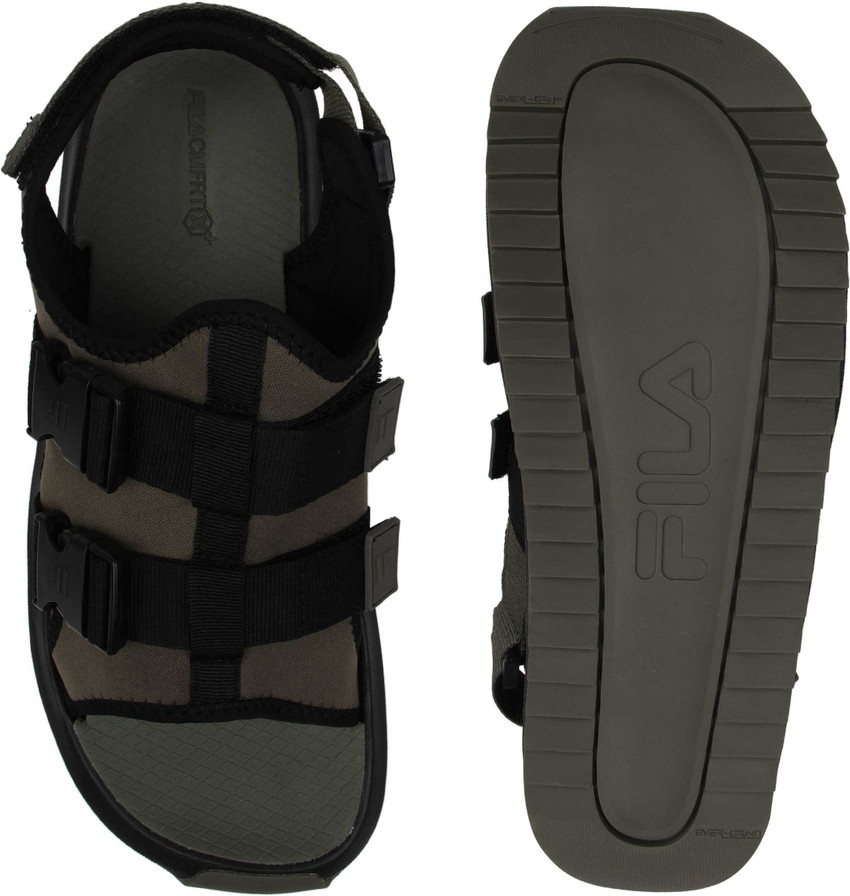 Fila sandals black discount