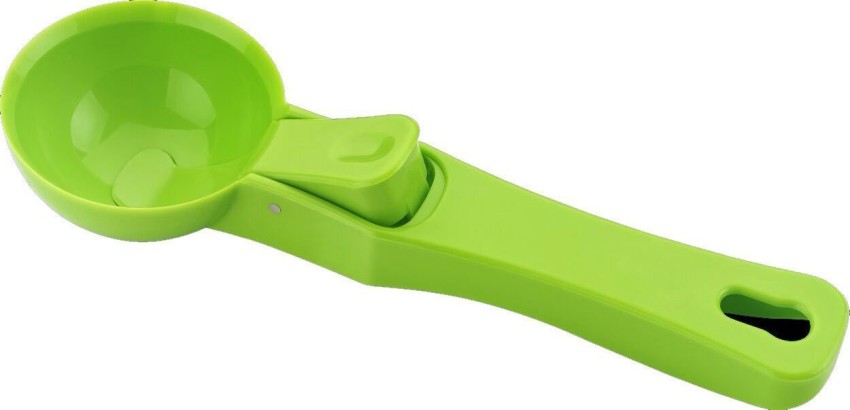 Green on Black Measuring Cups and Spoons Set