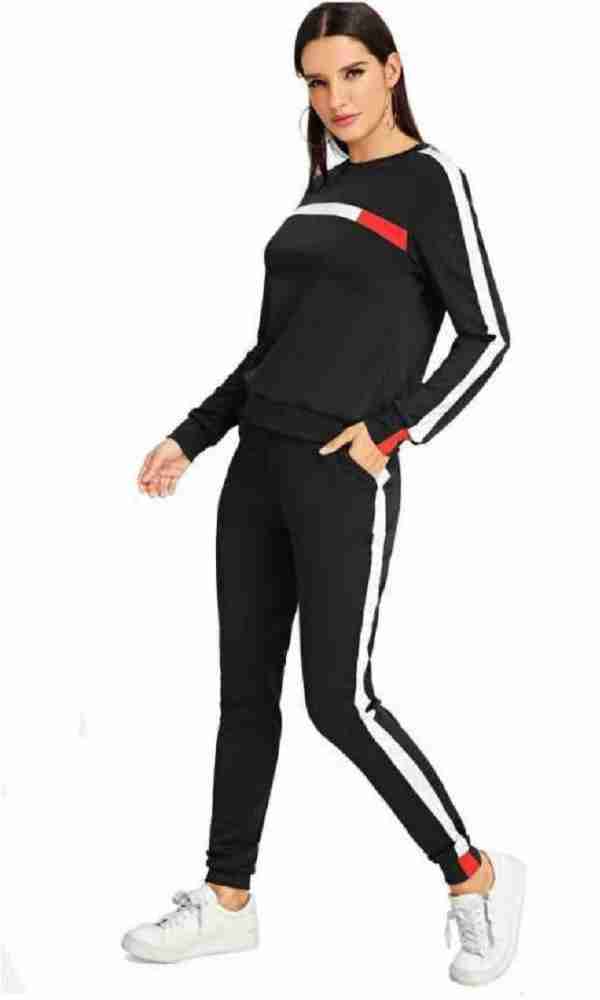 SHE CLOTHES Solid Women Track Suit - Buy SHE CLOTHES Solid Women