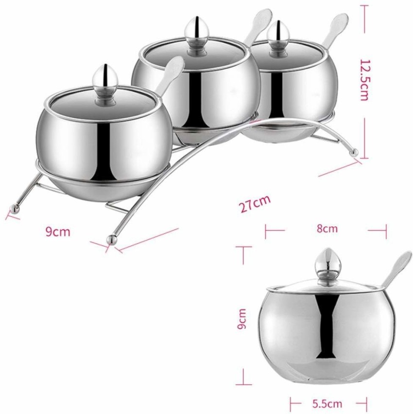 1pc 27cm*27cm*8cm Spice Rack With Rotating Spice Jars, Bottles