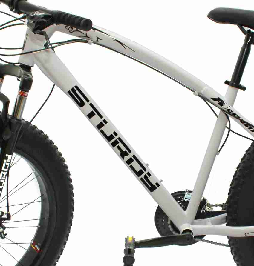 STURDY FAT MOUNTAIN BIKE WITH 26X4 INCH WHEELS AND WITH 21 SPEED