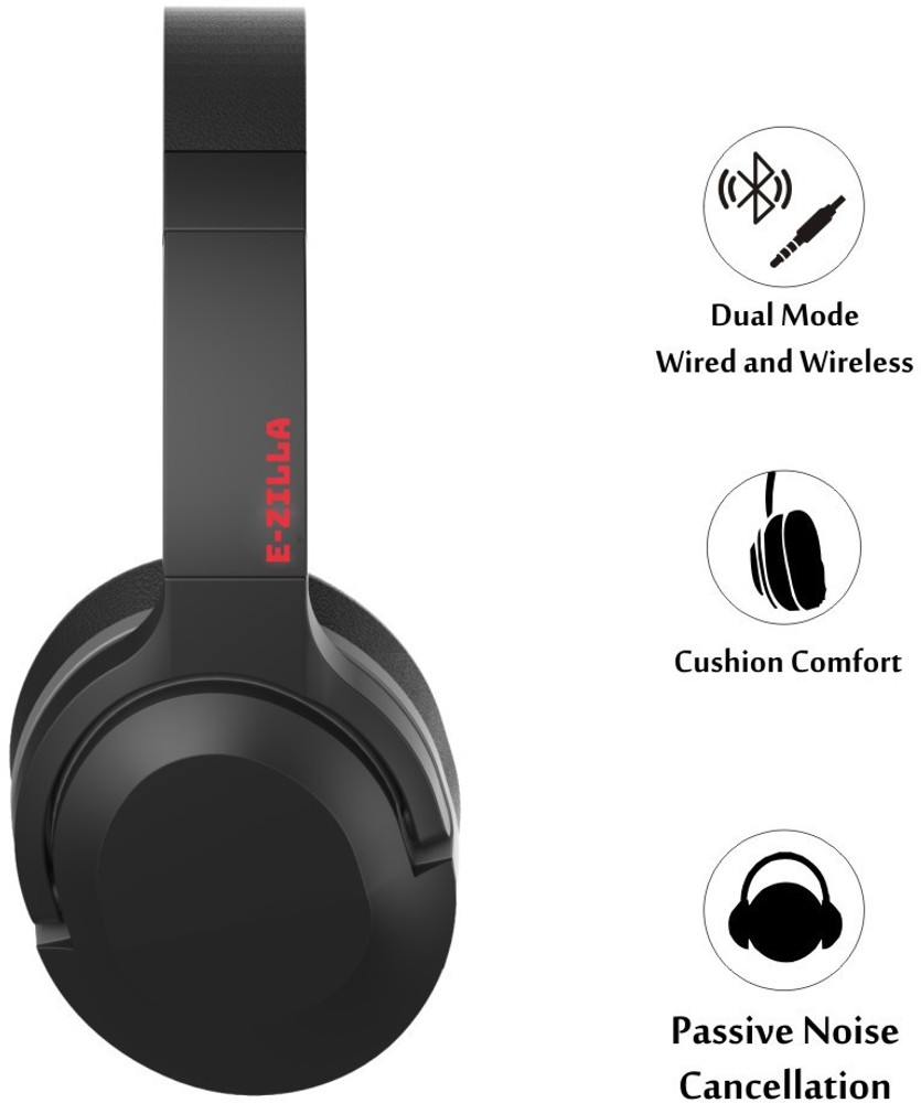 E ZILLA BoomZilla Bluetooth Headphone With Mic Bluetooth Headset