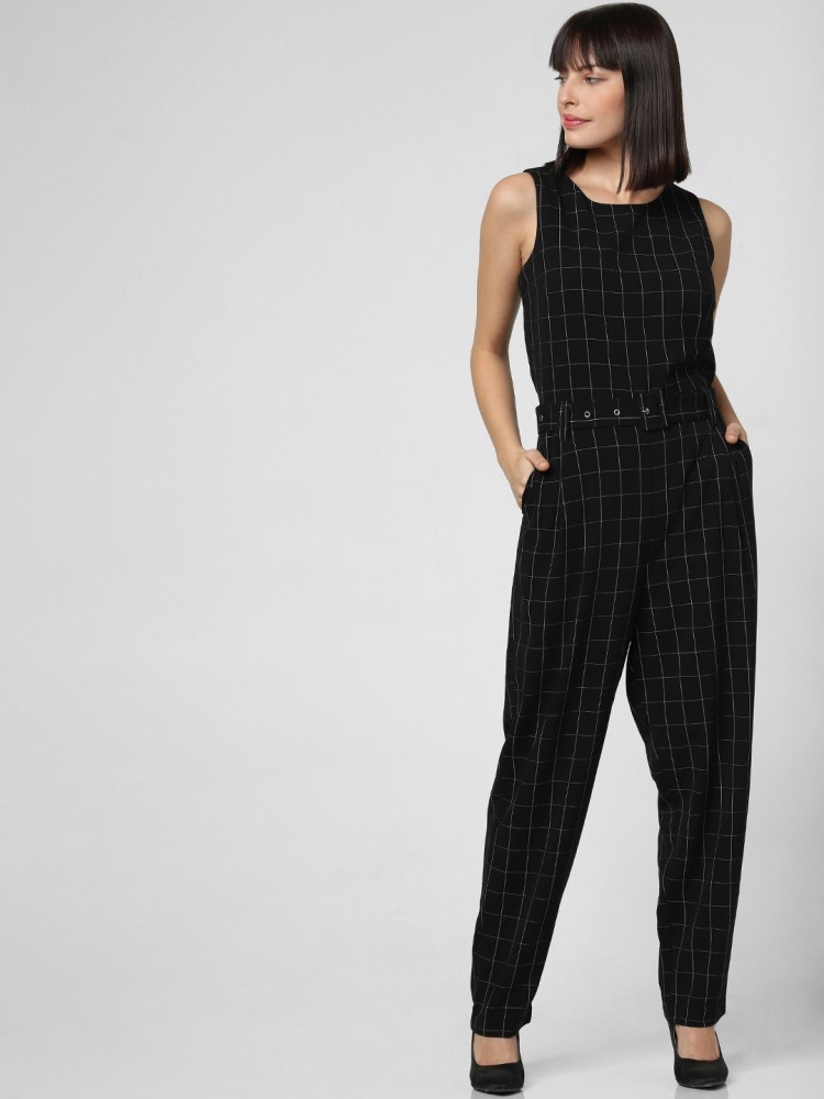 VERO MODA Checkered Women Jumpsuit - Buy VERO MODA Checkered Women Jumpsuit  Online at Best Prices in India