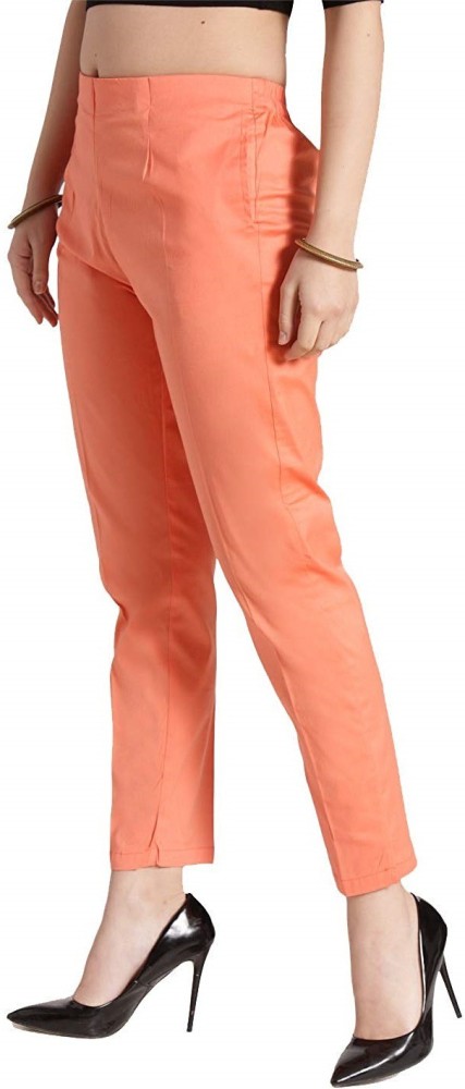 Buy Vasavi Women Pink Slim fit Cigarette pants Online at Low Prices in  India 
