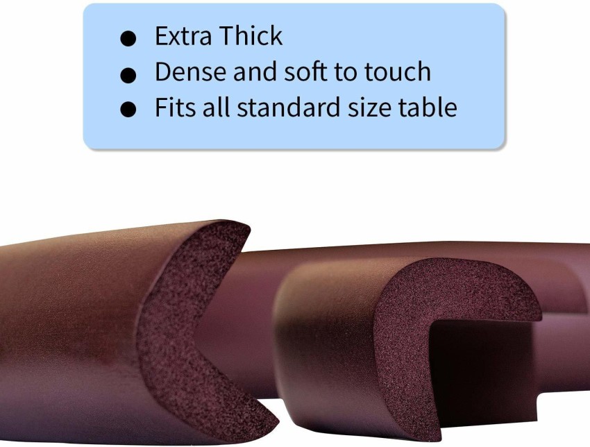 Soft Baby Proofing Corner Guards & Edge Protectors - Pre-Taped Table Corner  Protector, Child Safety Furniture Bumper, Sharp Corner Cushions, 8 Pack,  Brown Brown Large (Pack of 8)