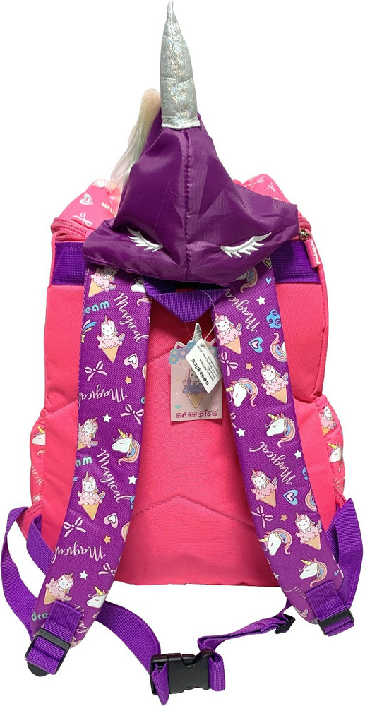 Unicorn hoodie backpack clearance
