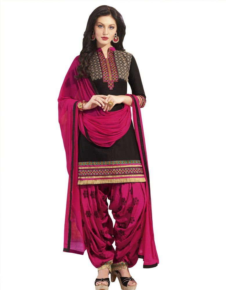 Patiala house Cotton Blend Embroidered Salwar Suit Material Price in India Buy Patiala house Cotton Blend Embroidered Salwar Suit Material online at Flipkart