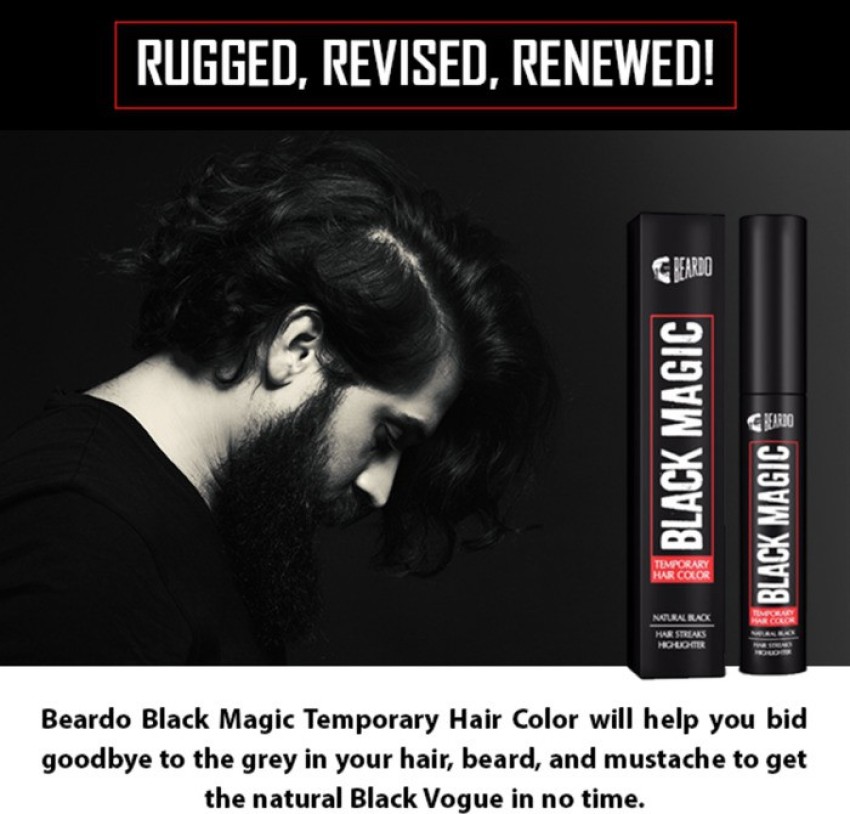 Temporary Hair and Beard Color - Black Dye