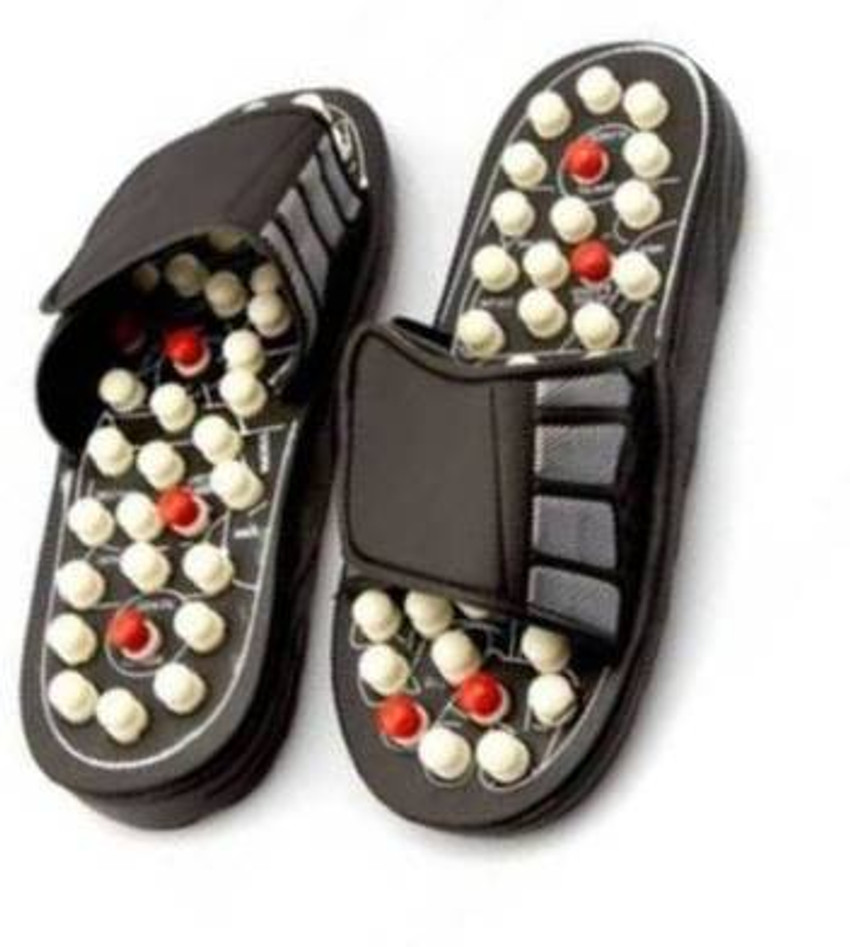 Acupressure and Magnetic Therapy Accu Paduka Slippers for Full Body Blood  Circulation Natural Leg Foot Massager Slippers