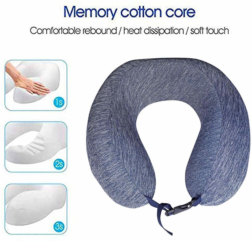 Dr Trust USA Neck Pillow for Travelling, Orthopedic Memory Foam Pillow for  Neck Travel