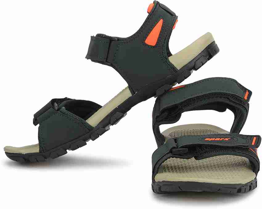 Sparx SS 492 Men Green Orange Sandals Buy Sparx SS 492 Men