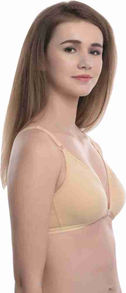 Buy Alishan Non Padded Cotton Plunge Bra - Red Online at Low Prices in  India 