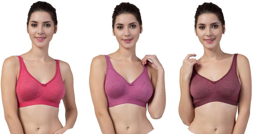  Moniker1 MYSTERY 3 PACK Ladies Lace & Solid Bras for
