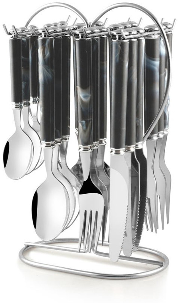 Cutlery set top on stand