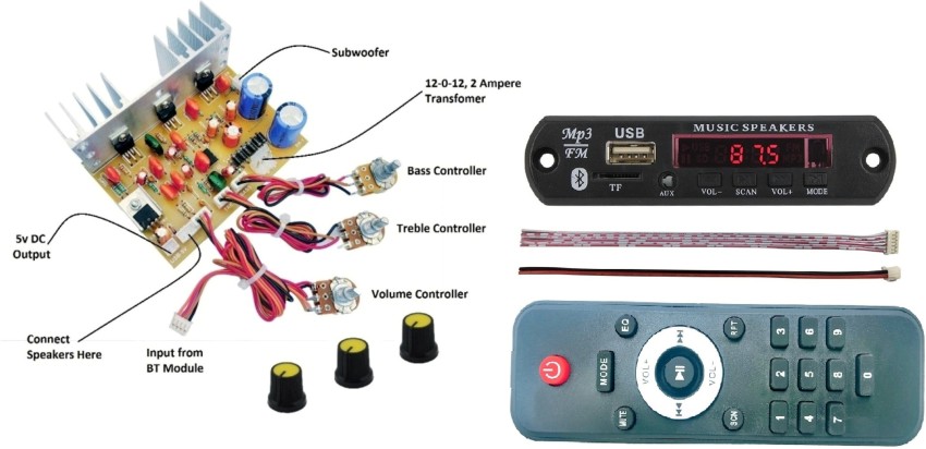 Electronics Crafts 5 V Bluetooth MP3 Audio Player Decoder Module Kit with  speaker and battery Electronic Components Electronic Hobby Kit Price in  India - Buy Electronics Crafts 5 V Bluetooth MP3 Audio