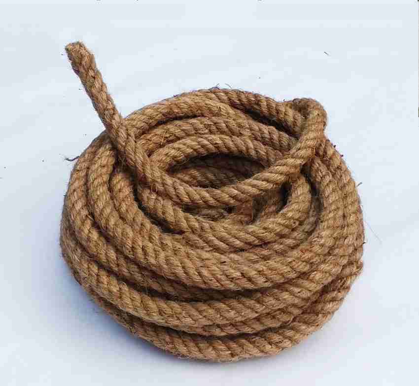 10m Braided Natural Jute Rope Heavy Duty Twine Rope Decorative