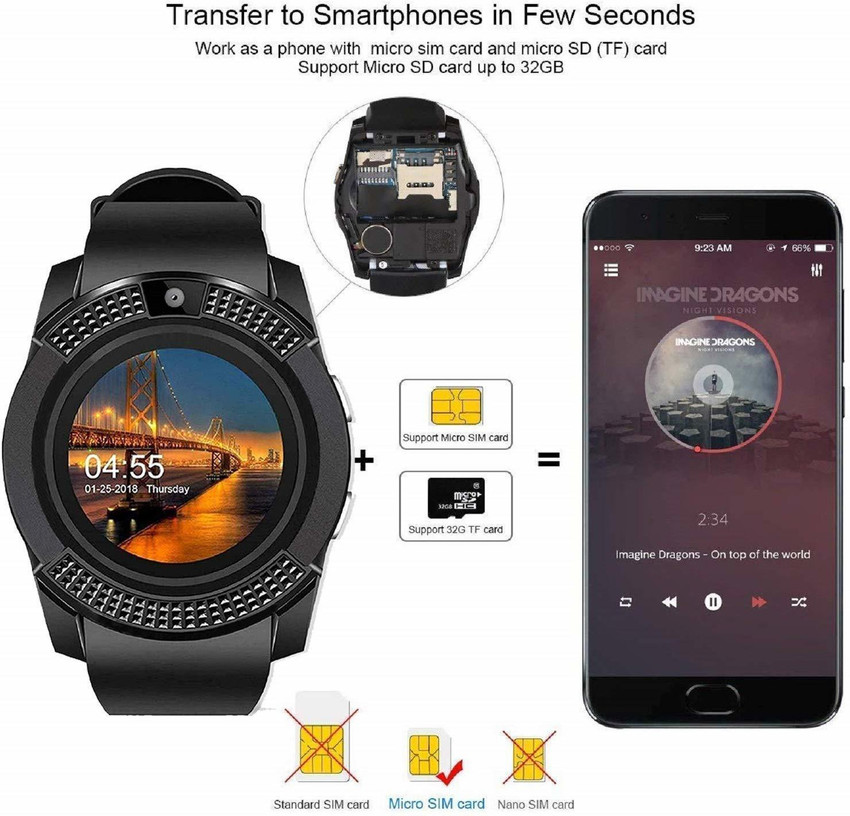 Zaptin V8 watch Smartwatch Price in India Buy Zaptin V8 watch