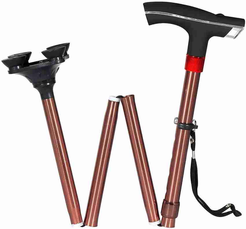 MCP Smart Folding Height Adjustable Walking Stick for Old People