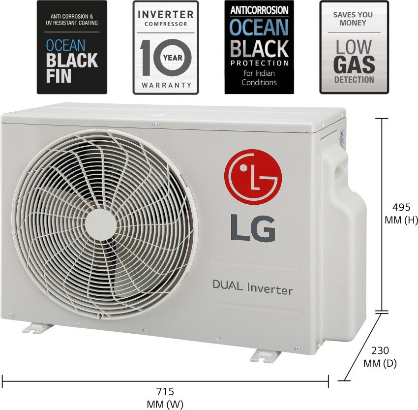 Lg 1 ton 4 outlet star inverter ac