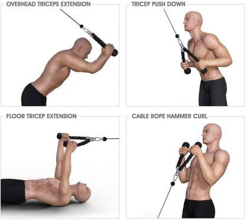 Skyfitness TRICEPS ROPE CURL PULLEY Triceps Bar - Buy Skyfitness TRICEPS  ROPE CURL PULLEY Triceps Bar Online at Best Prices in India - GYM AND  FITNESS