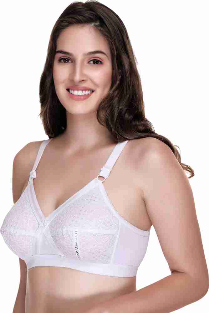 Non-Padded Ladies White Plain Cotton Bra, Size: 32B at Rs 99/piece