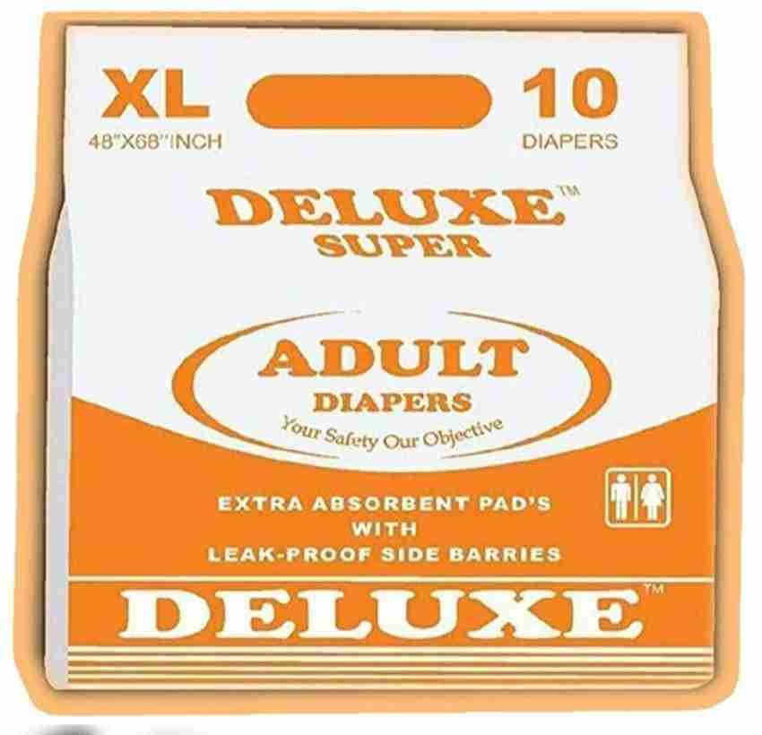 Deluxe Adult Diapers Extra Large 48- 68 (10pcs) Sticking type