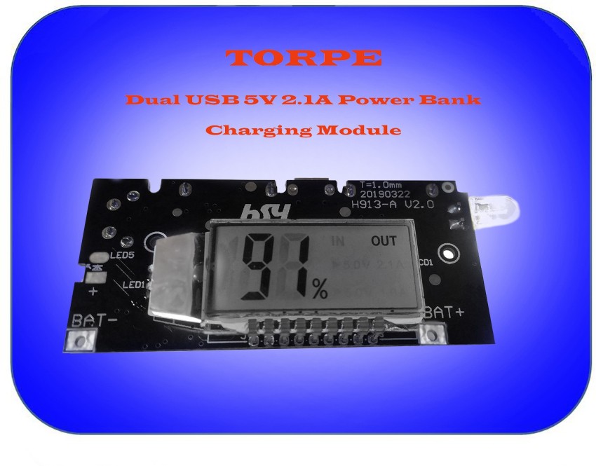 TCS Dual USB 5V 2.1A Power Bank Charging Module Circuit Board Step Up Boost  Power Supply Module Power Supply Electronic Hobby Kit Price in India - Buy  TCS Dual USB 5V 2.1A