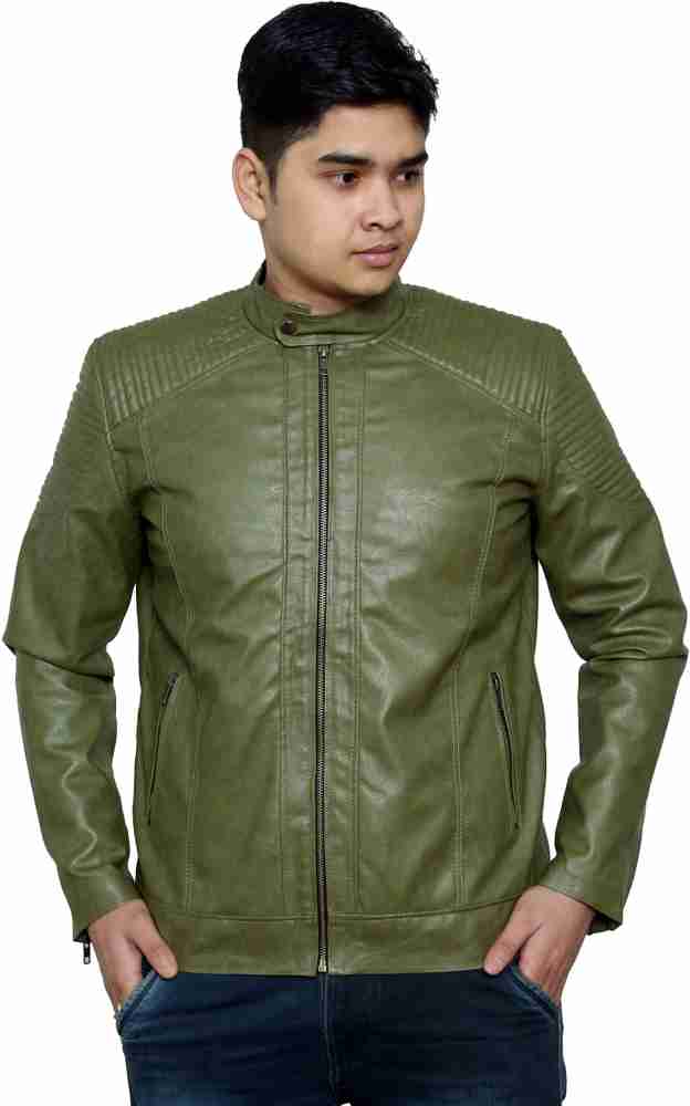 Tu green biker jacket hot sale