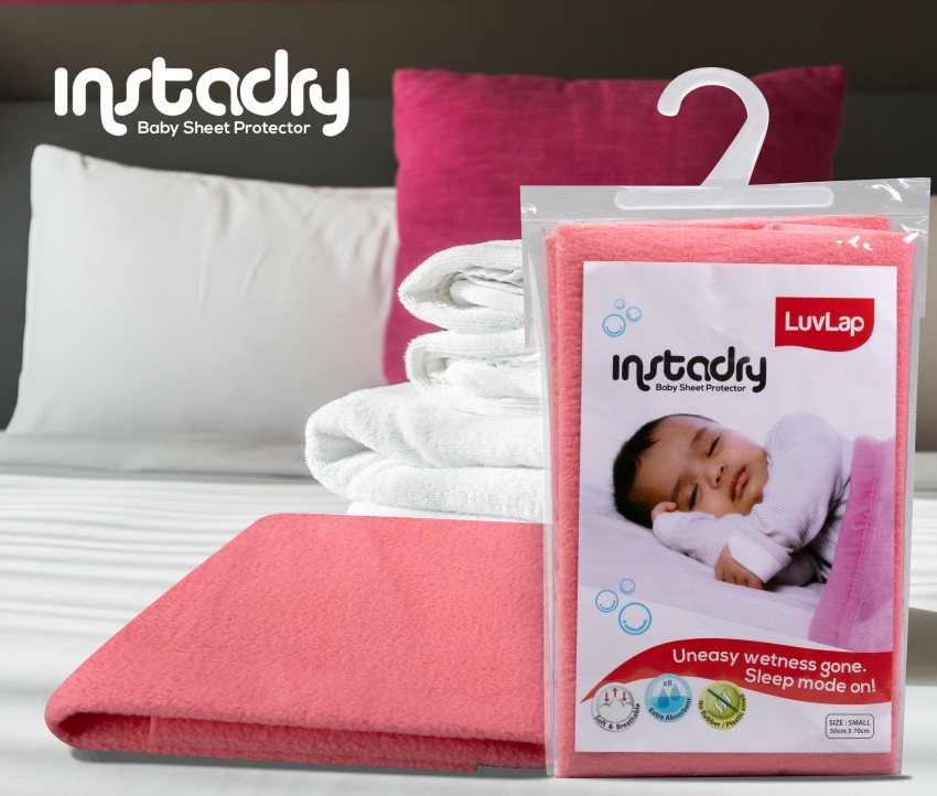 LuvLap Instadry Extra Absorbent Dry Sheet / Bed Protector, 0m+ - Small 50 x  70cm Price in India - Buy LuvLap Instadry Extra Absorbent Dry Sheet / Bed  Protector, 0m+ - Small