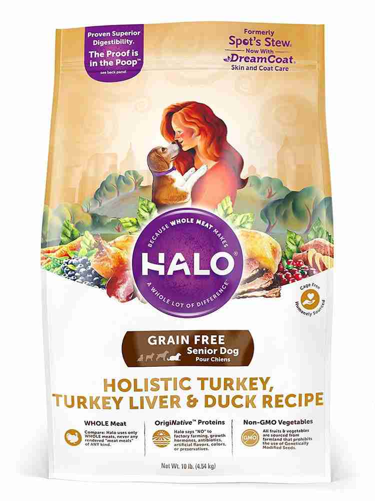 Halo senior dog food cheap