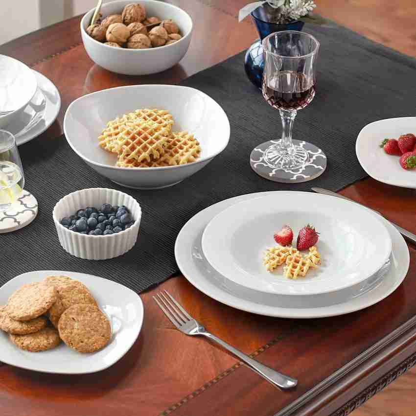 raincart Fine Tableware Porcelain Bone China Deep Pasta Plate Deep