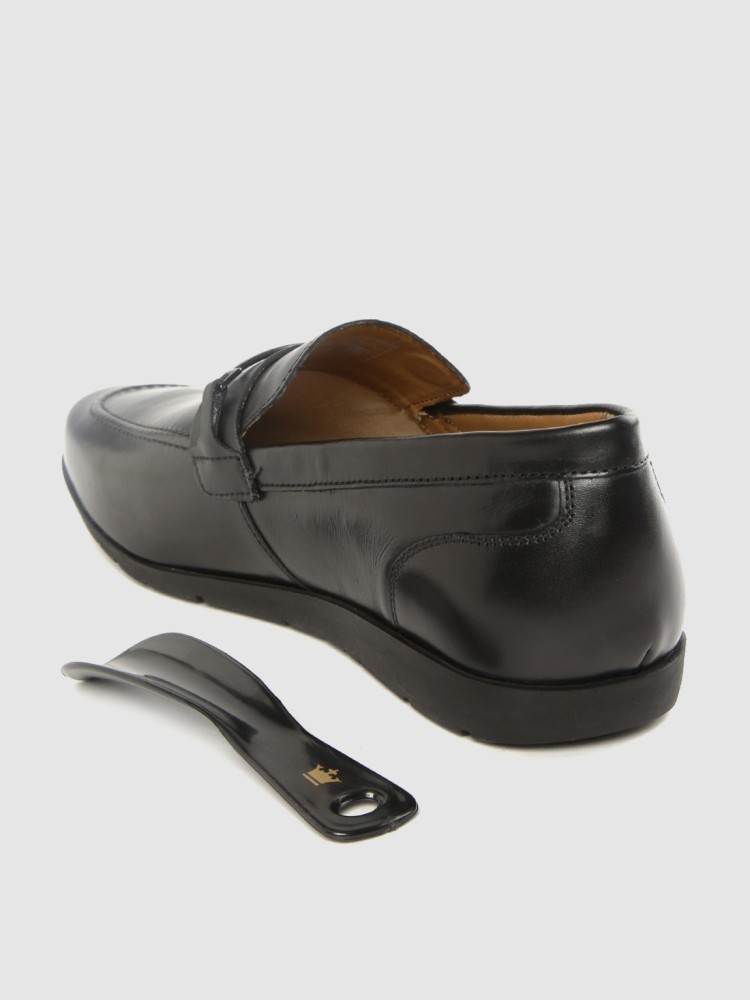 Buy Louis Philippe Slip-On Formal Shoes For Men ( BLACK ) Online