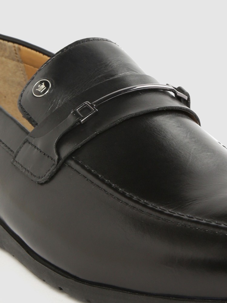 Buy Louis Philippe Slip-On Formal Shoes For Men ( BLACK ) Online at Low  Prices in India 