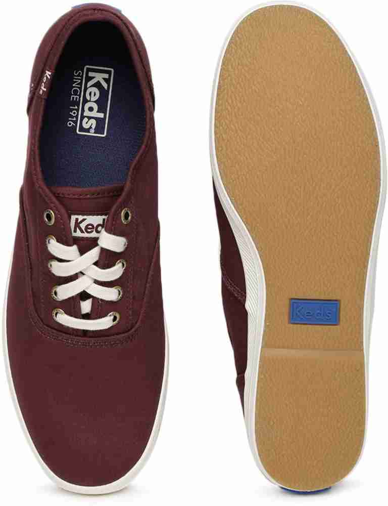 Keds 2024 shoes maroon