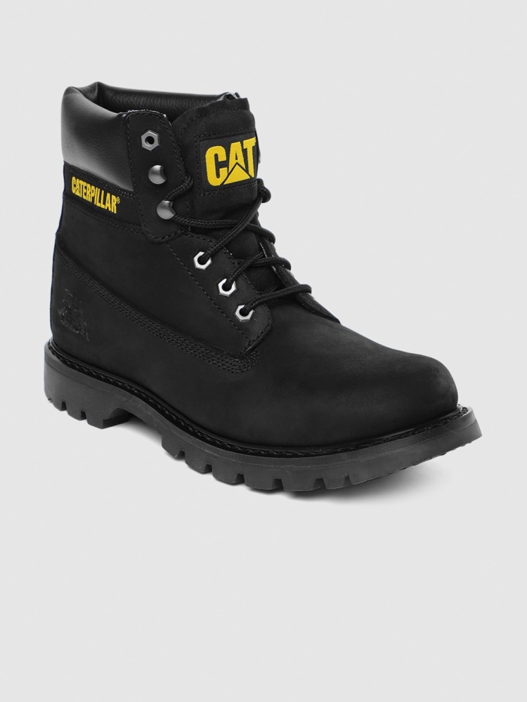 Mens black caterpillar boots best sale