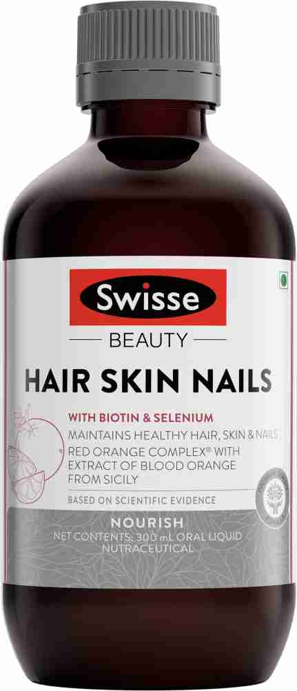 Swisse Beauty Hair, Skin & Nails Liquid Supplement with Biotin & Selenium  Price in India - Buy Swisse Beauty Hair, Skin & Nails Liquid Supplement  with Biotin & Selenium online at Flipkart.com