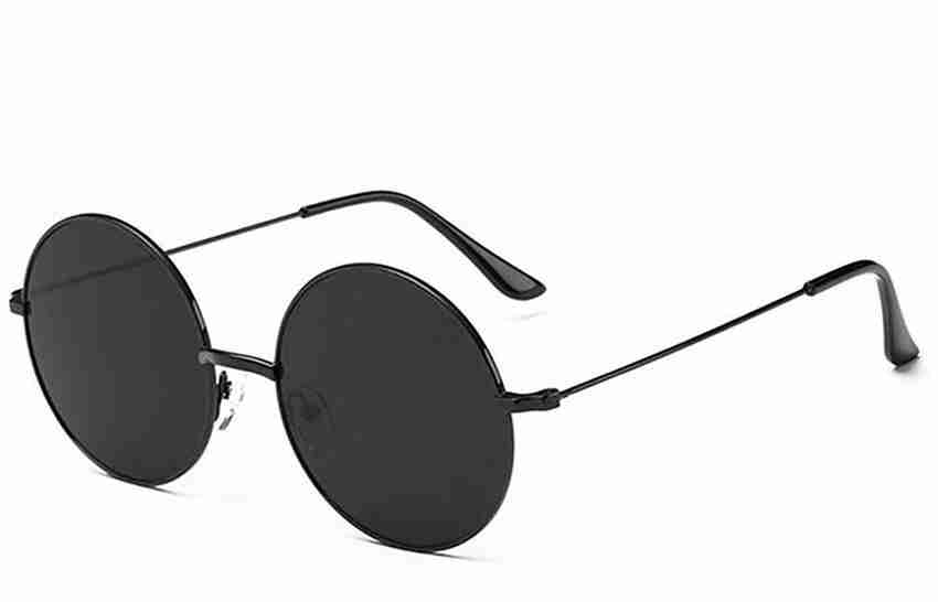 Buy Aligatorr Round Sunglasses Black For Men Women Online Best